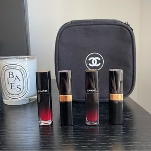 Chanel Lipstick & Makeup Bag Set